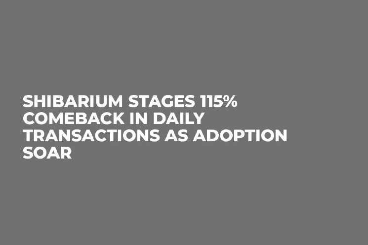 As adoption soars, 115% comeback of shiverium stages in daily trades