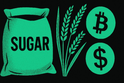 Davis's commodity product to tokenize sugar, rice with a $30 million crypto push. 40% allocated to BTC