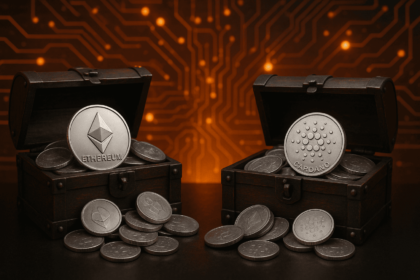 30% and 60% of all Ethereum and Cardano Ada ETH are on staking