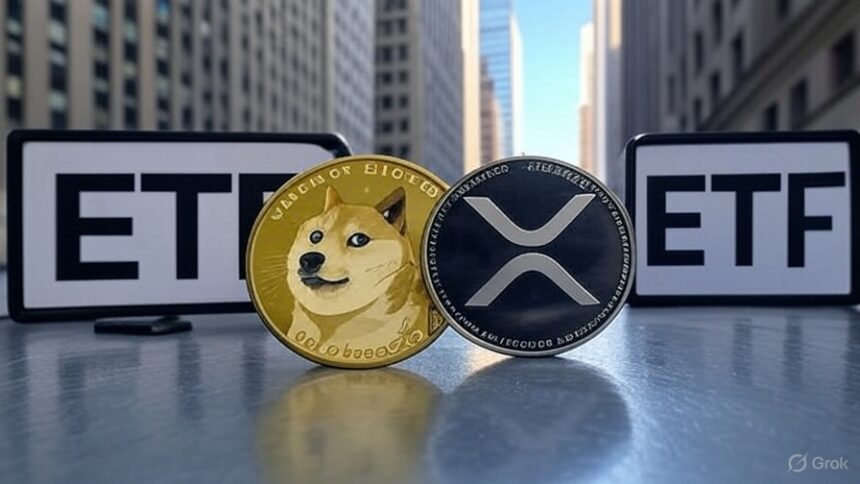XRP and Doge were released on the US Stock Exchange today