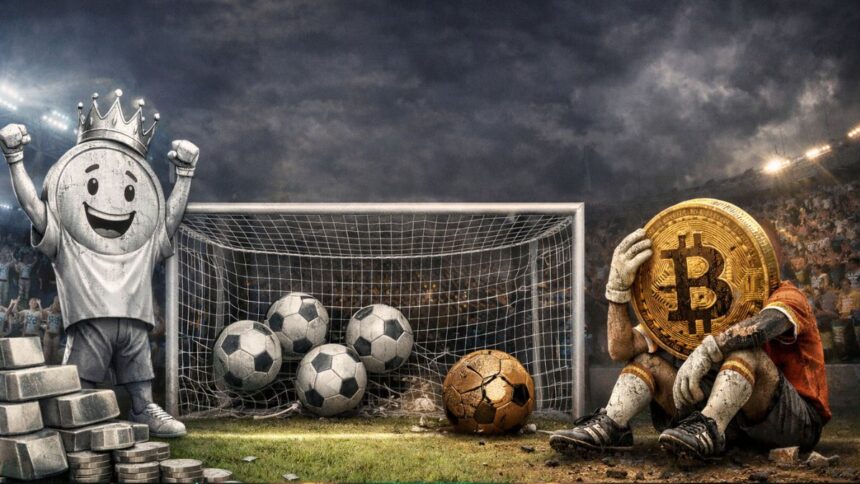 Silver defeats Bitcoin in a landslide